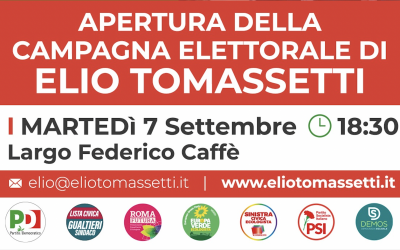 7 Settembre – Apertura della Campagna Elettorale a Largo Federico Caffè